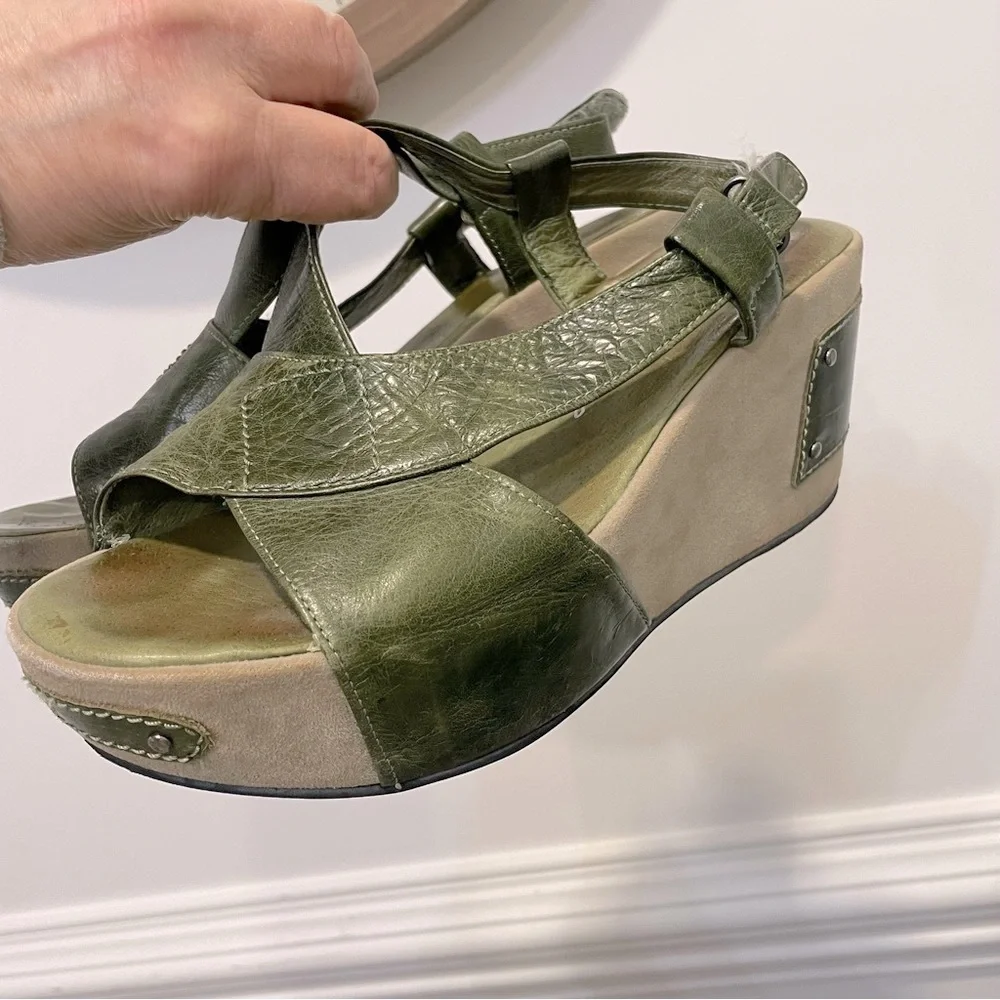 Antelope Woman's  Leather Wedge Sandals Sz39
